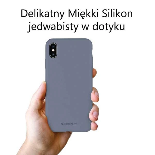 Dėklas Mercury Silikoninis dėklas Samsung A037 A03s levandos pilka