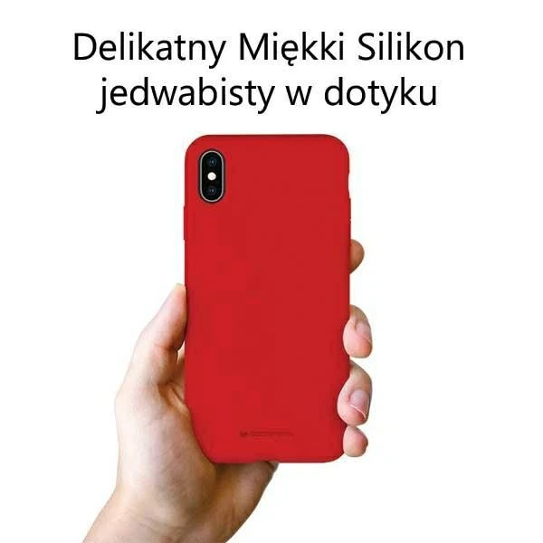 Dėklas Mercury Silikoninis dėklas Samsung A037 A03s raudonas