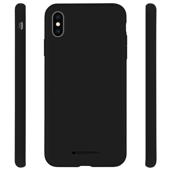 Dėklas Mercury Mercury Silicone Samsung A21 A215 juoda / juoda