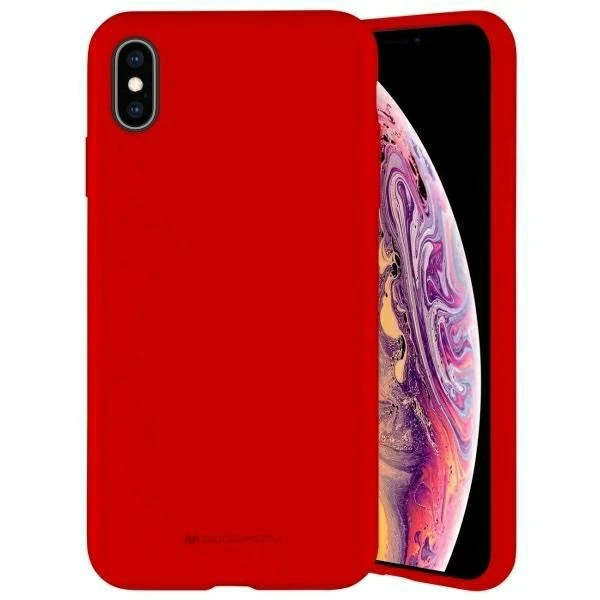 Dėklas Mercury Silikoninis dėklas Samsung S901 S22 5G raudonas