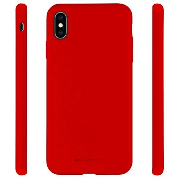 Dėklas Mercury Silikoninis dėklas Samsung S901 S22 5G raudonas