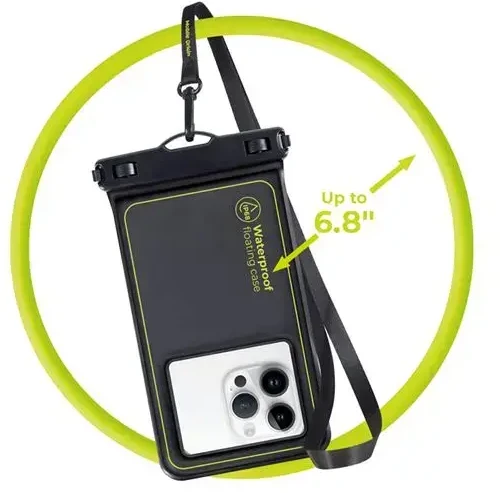 Mobile Origin Mobilus Origin Neperšlampamas plaukiojantis dėklas 6,8", balta/oranžinė