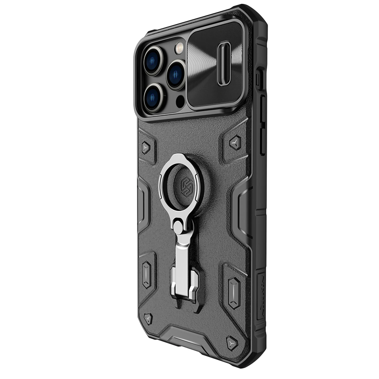 Nillkin CamShield Armor Pro dėklas, skirtas iPhone 14 Pro Max (juodas)
