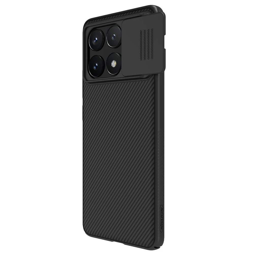 Nillkin CamShield Hard dėklas skirtas Poco X6 Pro 5G juodos spalvos