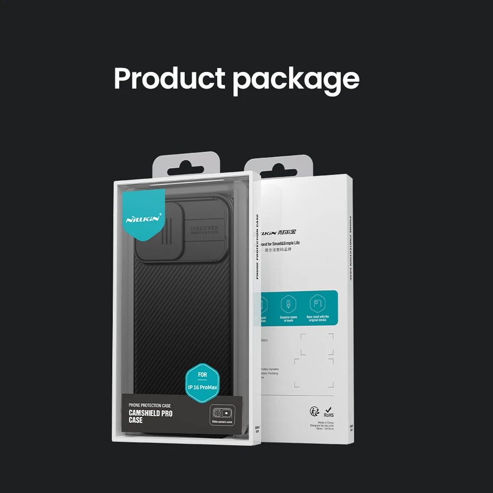 Nillkin CamShield PRO Hard Apple iPhone 16 Pro Max dėklas telefonui mėlynos spalvos