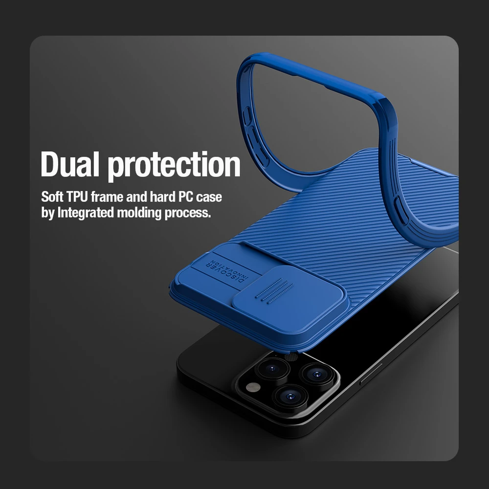 Dėklas Nillkin CamShield Pro Apple iPhone 15 Pro Max žalias