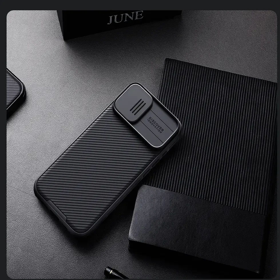Nillkin CamShield PRO Hard Apple iPhone 16 dėklas telefonui juodos spalvos