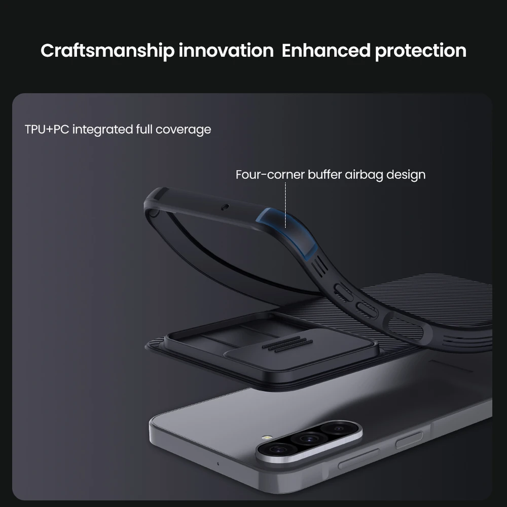 Nillkin CamShield PRO Hard Samsung Galaxy A26 5G dėklas telefonui mėlynos spalvos