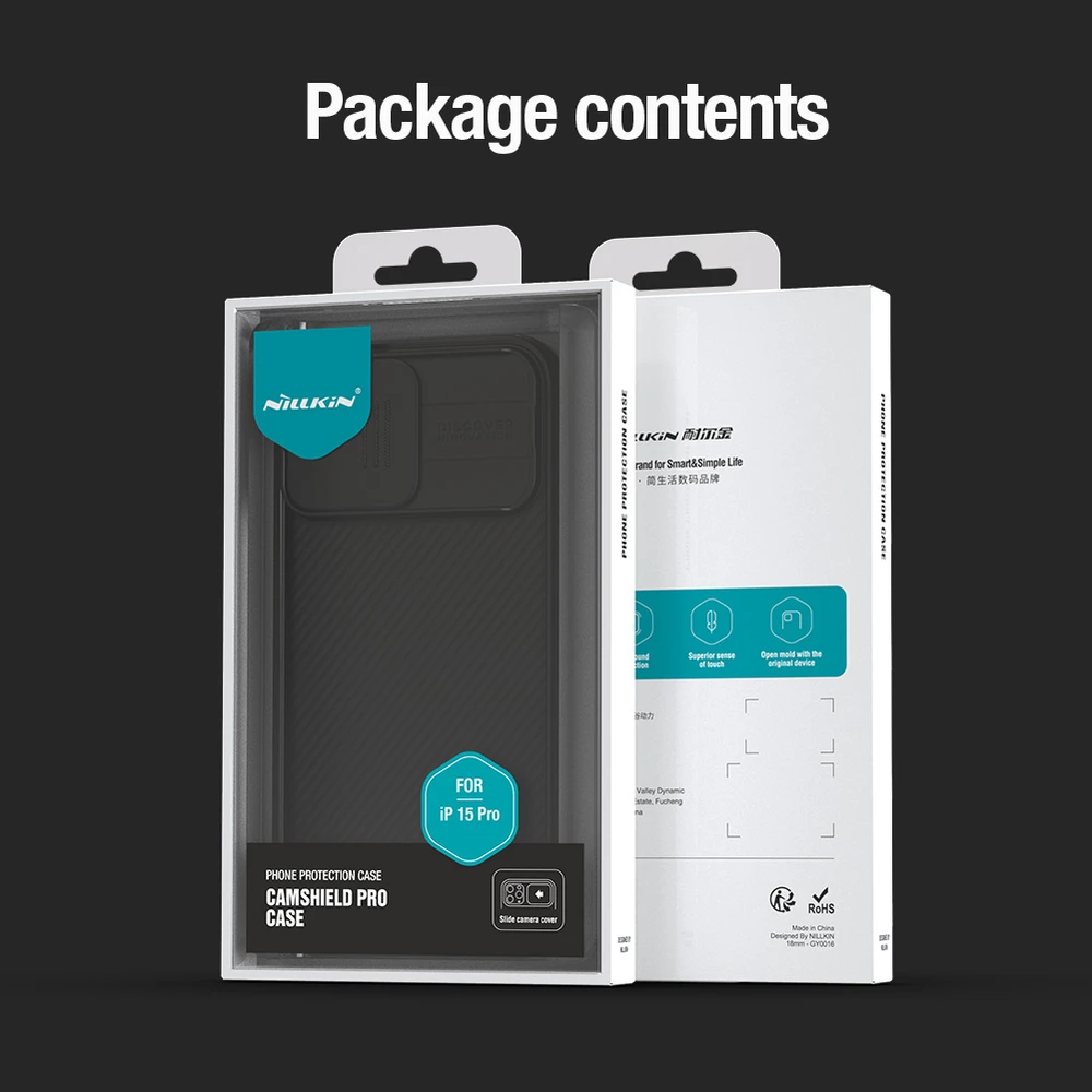 Dėklas Nillkin CamShield Pro Apple iPhone 15 Pro žalias