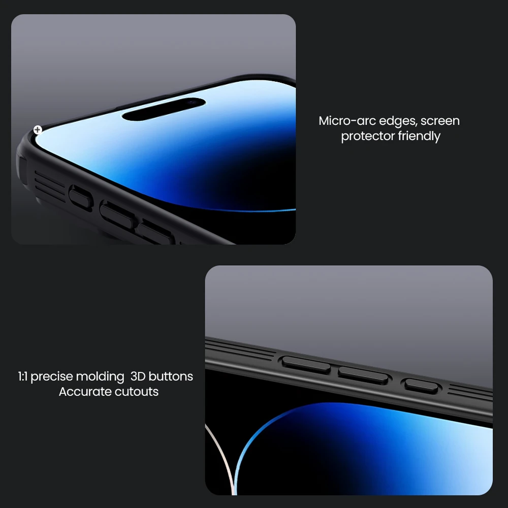 Nillkin CamShield PRO Hard Apple iPhone 16 Pro Max dėklas telefonui mėlynos spalvos