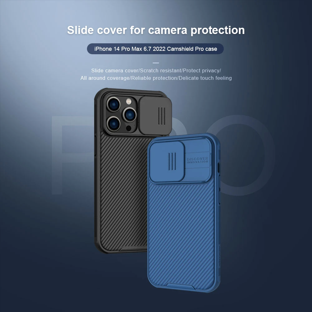 Dėklas Nillkin CamShield Pro Apple iPhone 14 Pro Max žalias