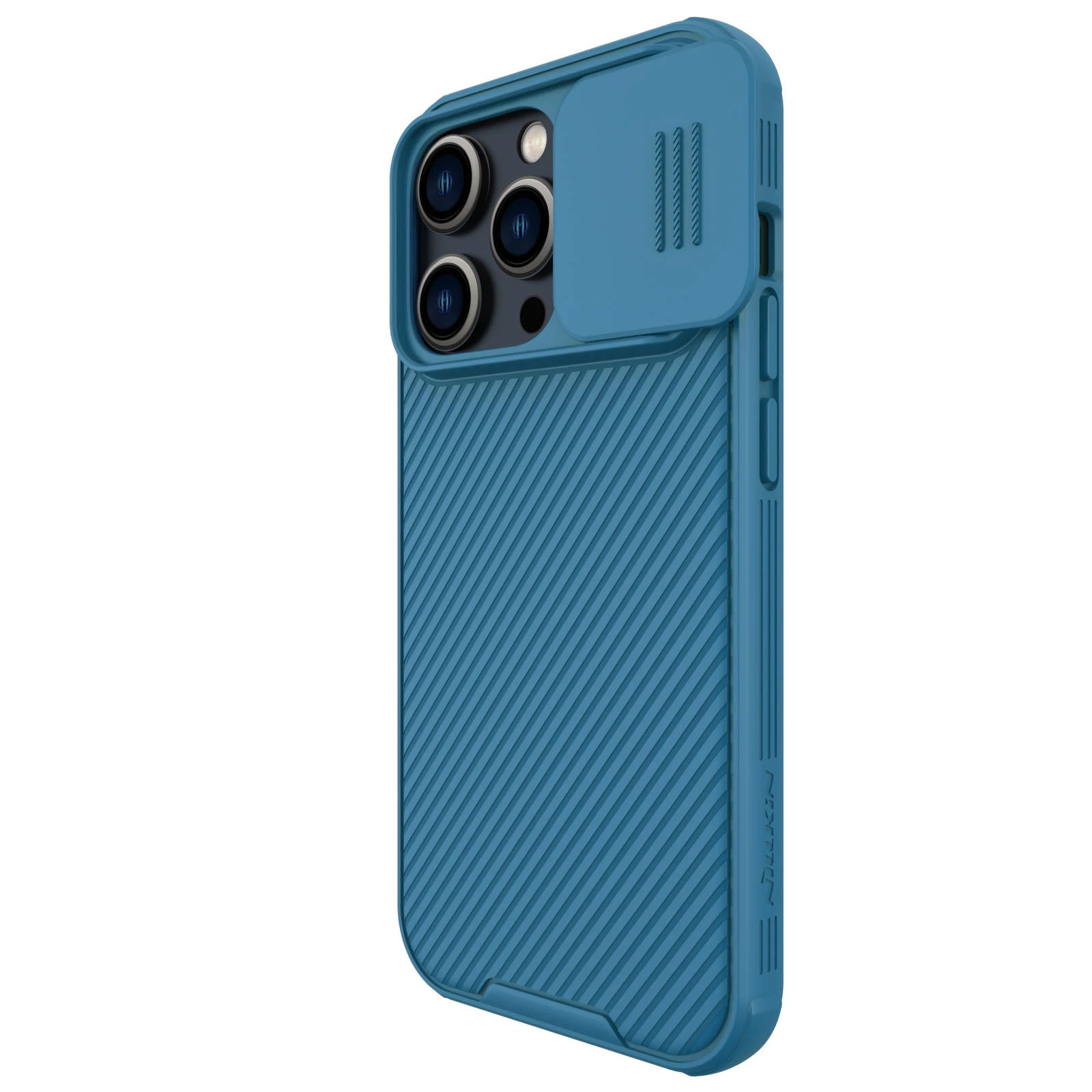 Dėklas Nillkin CamShield Pro Apple iPhone 14 Pro mėlynas