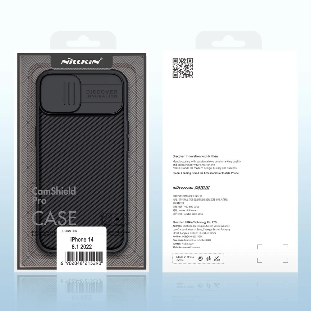 Dėklas Nillkin CamShield Pro Apple iPhone 14 mėlynas