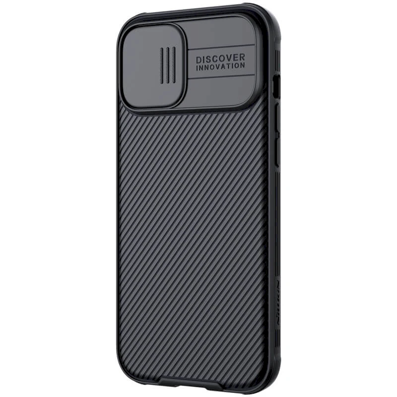 Nillkin CamShield PRO Hard dėklas skirtas Apple iPhone 12 Pro Max 6.7 juodos spalvos