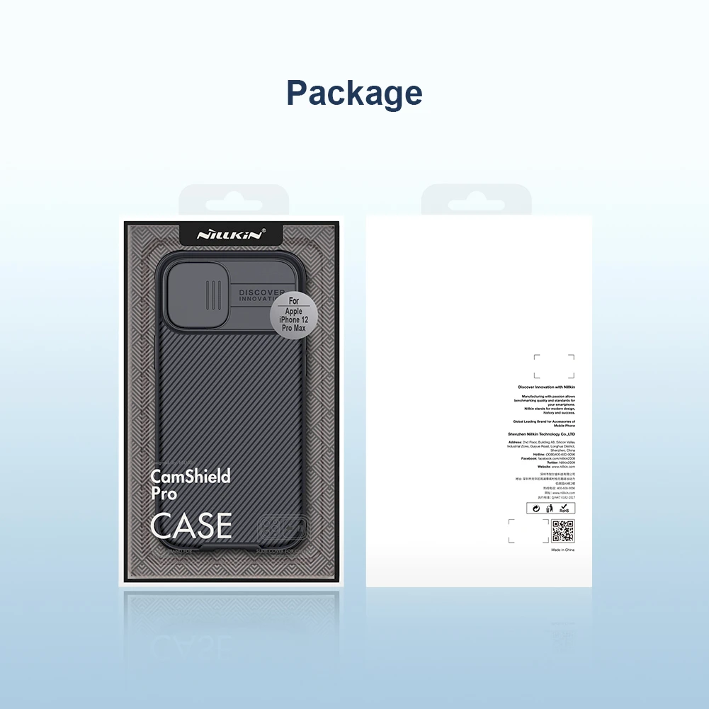 Nillkin CamShield PRO Hard dėklas skirtas Apple iPhone 12 Pro Max 6.7 juodos spalvos