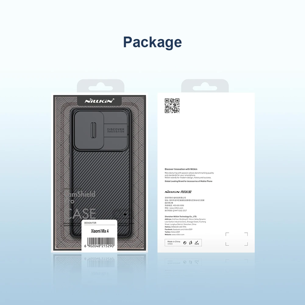 Nillkin CamShield Pro PC+TPU dėklas telefonui Xiaomi Mix 4 juodos spalvos