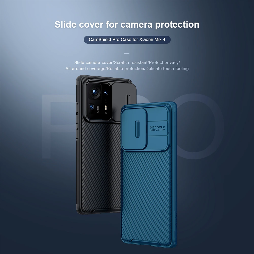 Nillkin CamShield Pro PC+TPU dėklas telefonui Xiaomi Mix 4 juodos spalvos