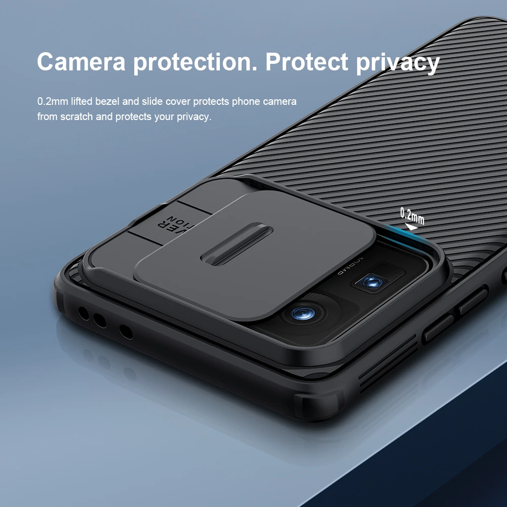 Nillkin CamShield Pro PC+TPU dėklas telefonui Xiaomi Mix 4 juodos spalvos