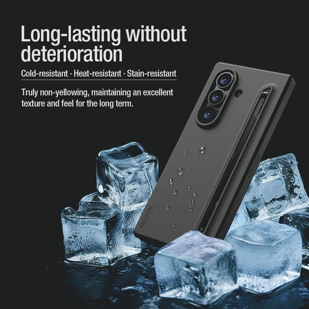 Nillkin Flex Pure Fold Pen Slot dėklas skirtas Samsung Galaxy Z Fold 7 Light žalios spalvos