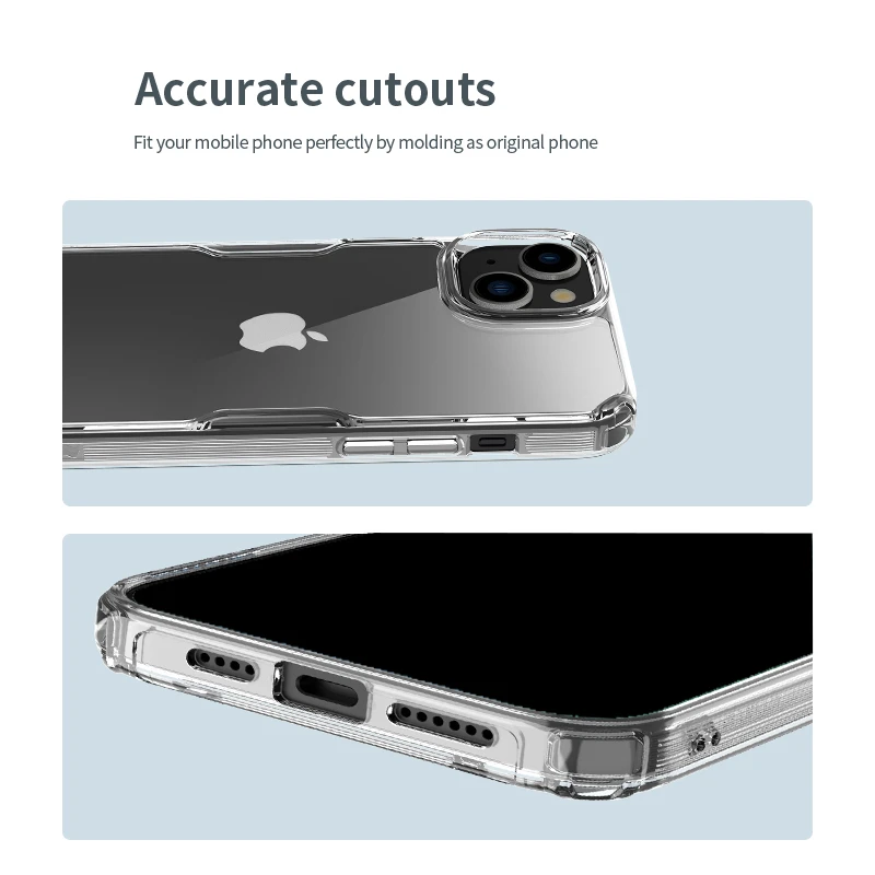 Dėklas Nillkin Nature TPU Pro Apple iPhone 15 Plus baltas