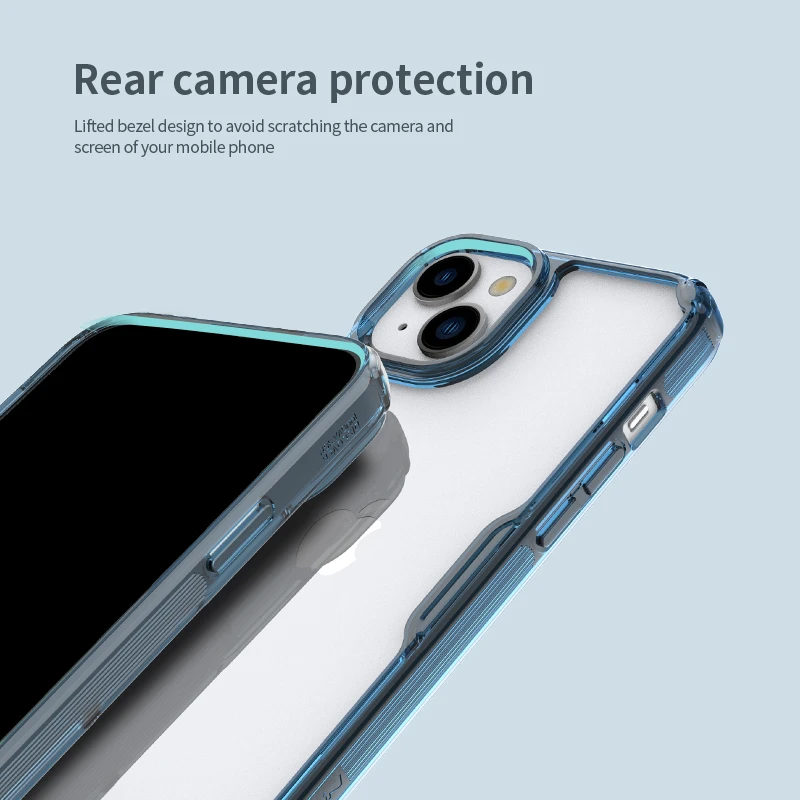 Dėklas Nillkin Nature TPU Pro Apple iPhone 15 Plus baltas