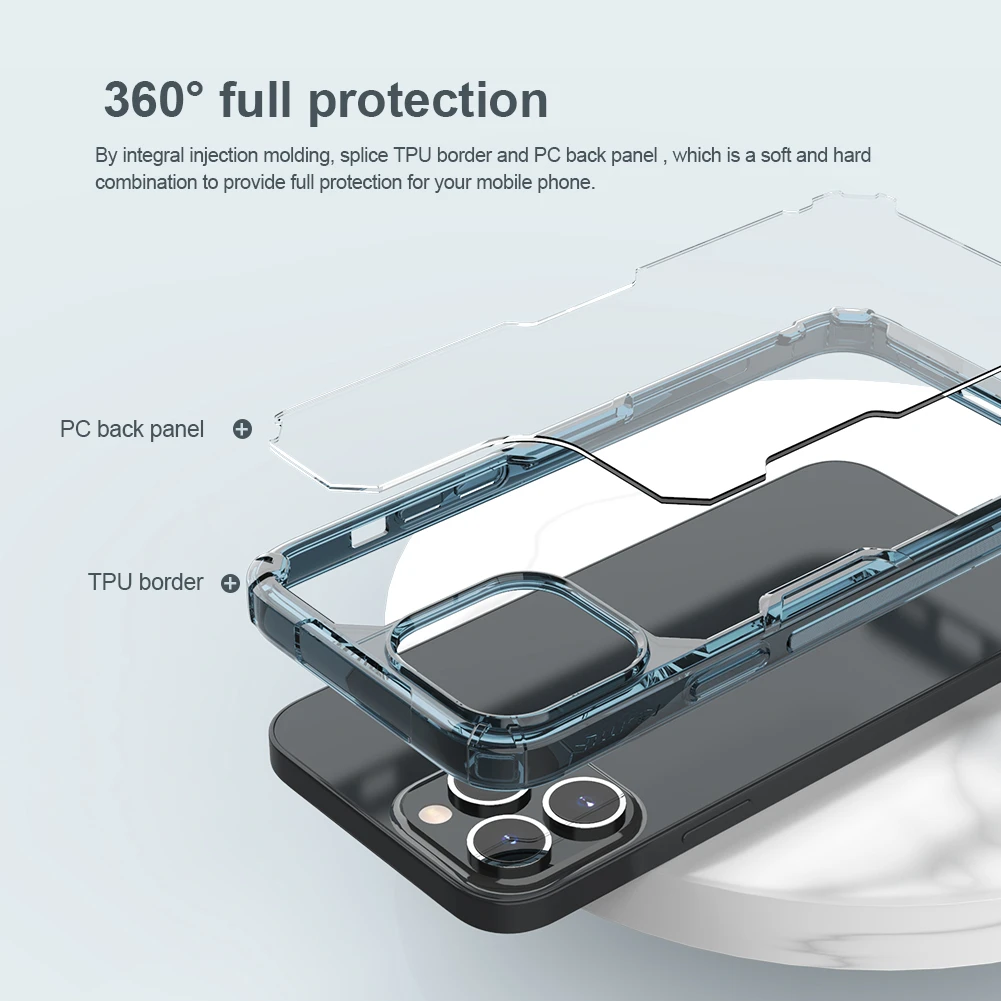 Nillkin Nature TPU Pro dėklas, skirtas Apple iPhone 14 Pro Max (baltas)