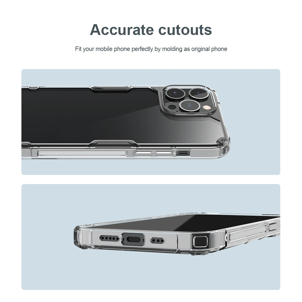 Nillkin Nature TPU Pro dėklas, skirtas Apple iPhone 14 Pro Max (baltas)