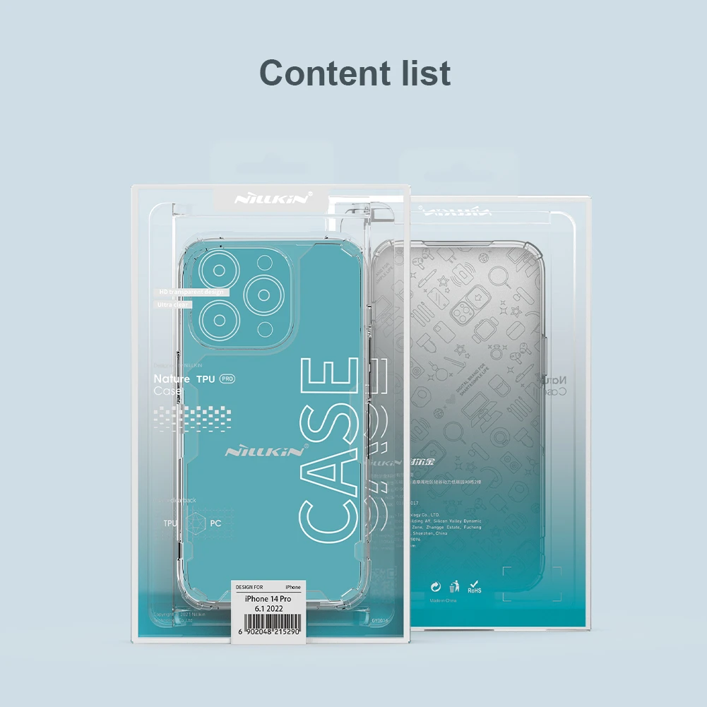 Nillkin Nature TPU Pro dėklas, skirtas Apple iPhone 14 Pro (baltas)
