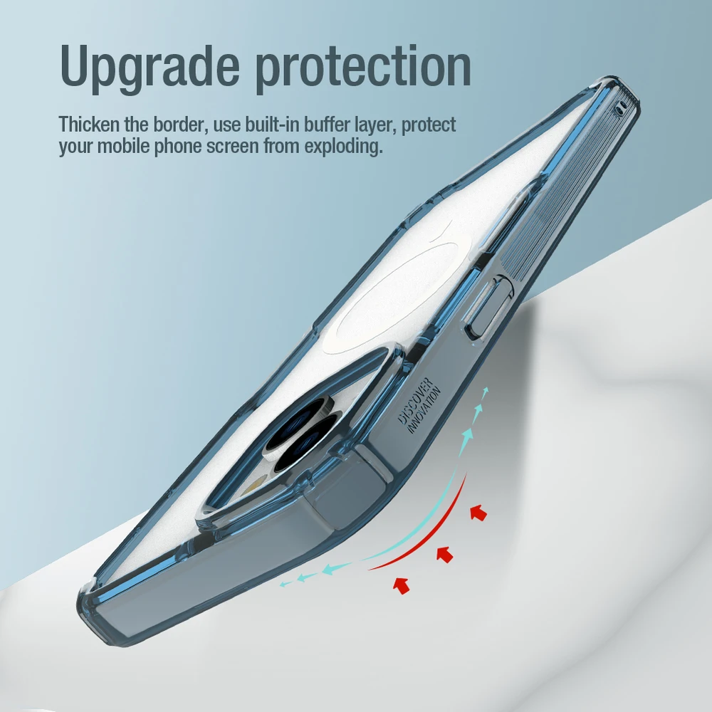 Nillkin Nature Pro armored with MagSafe Apple iPhone 15 Plus – dėklas telefonui mėlynos spalvos