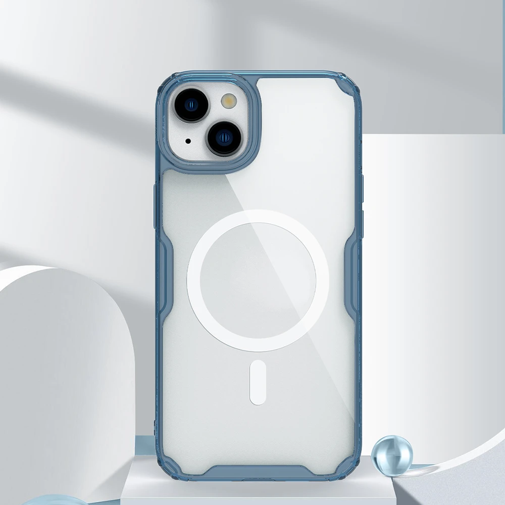 Nillkin Nature Pro armored with MagSafe Apple iPhone 15 Plus – dėklas telefonui mėlynos spalvos