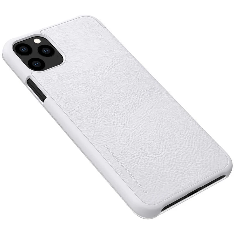 Dėklas Nillkin Qin skirtas Apple iPhone 11 Pro Max baltos spalvos