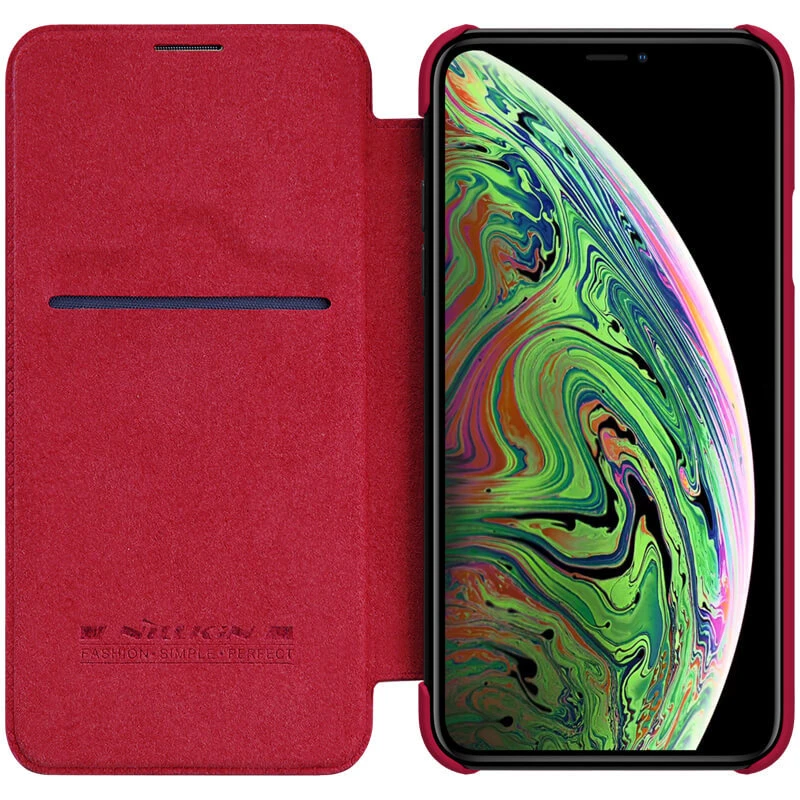 Dėklas Nillkin Qin skirtas Apple iPhone 11 Pro Max baltos spalvos