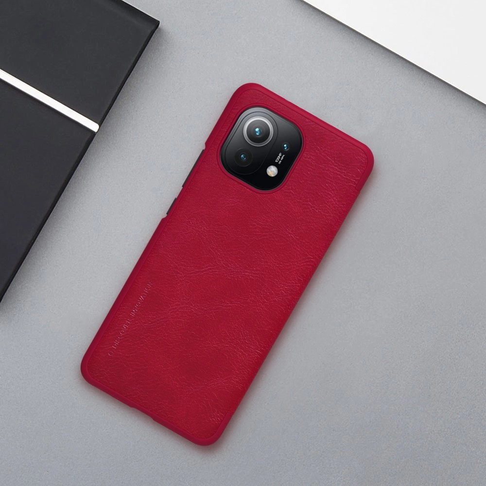Nillkin Qin Odinis dėklas Xiaomi Mi 11 ruda