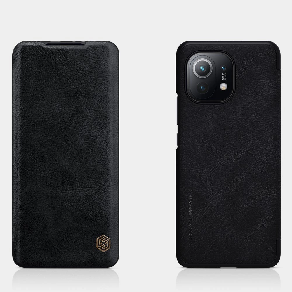 Nillkin Qin Odinis dėklas Xiaomi Mi 11 ruda
