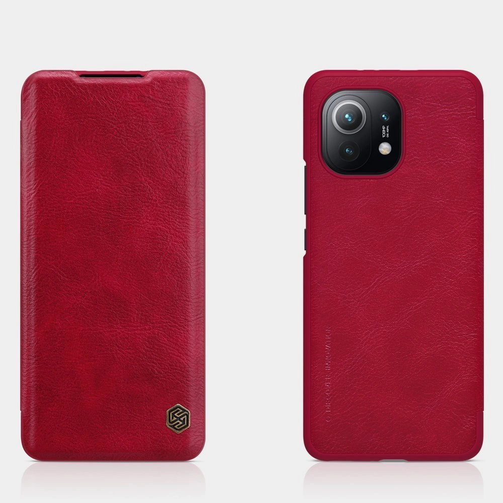 Nillkin Qin Odinis dėklas Xiaomi Mi 11 ruda
