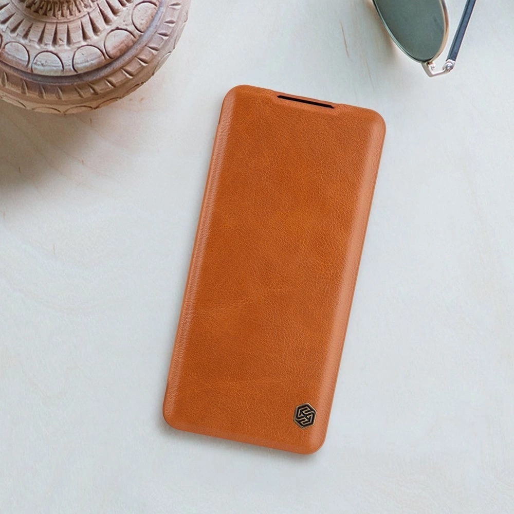 Nillkin Qin Odinis dėklas Xiaomi Mi 11 ruda