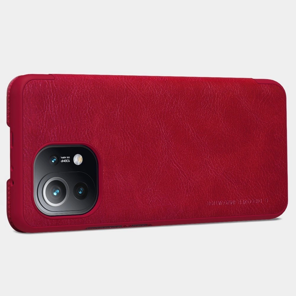 Nillkin Qin Odinis dėklas Xiaomi Mi 11 ruda
