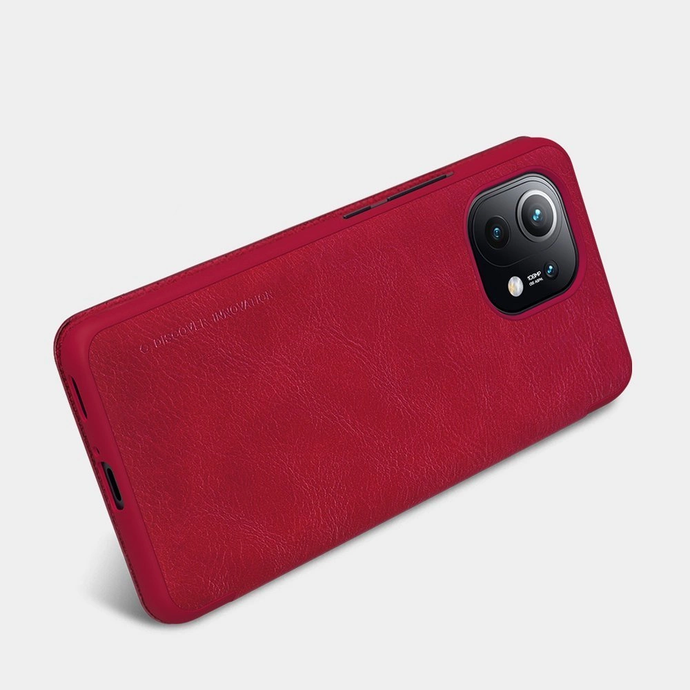 Nillkin Qin Odinis dėklas Xiaomi Mi 11 ruda