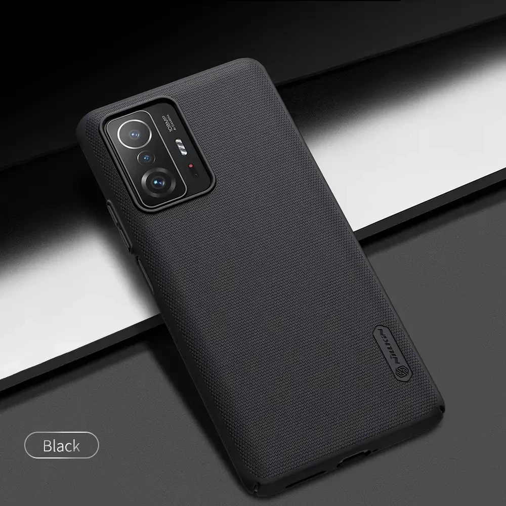 Nillkin Super Frosted Shield dėklas, skirtas Xiaomi 11T/11T Pro (juodas)
