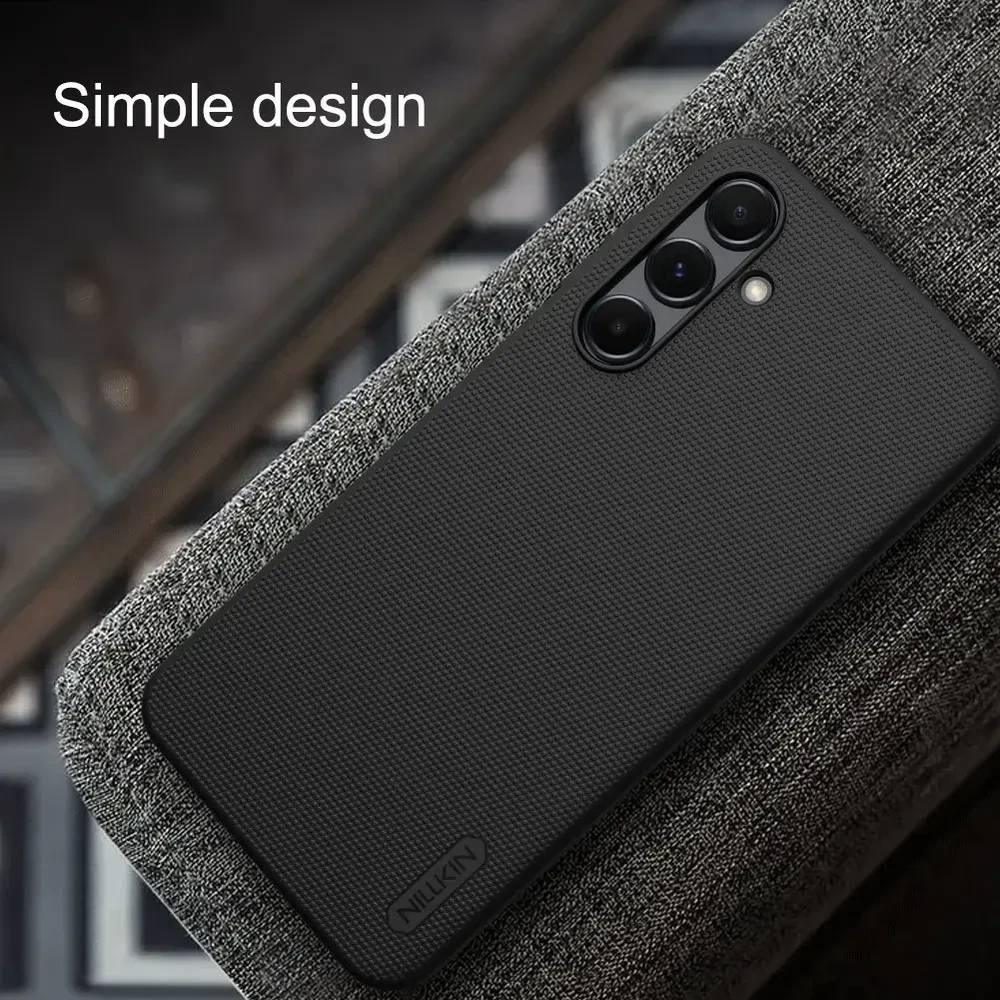 Nillkin Super Frosted nugarėlė Samsung Galaxy A16 4G/5G dėklas telefonui juodos spalvos