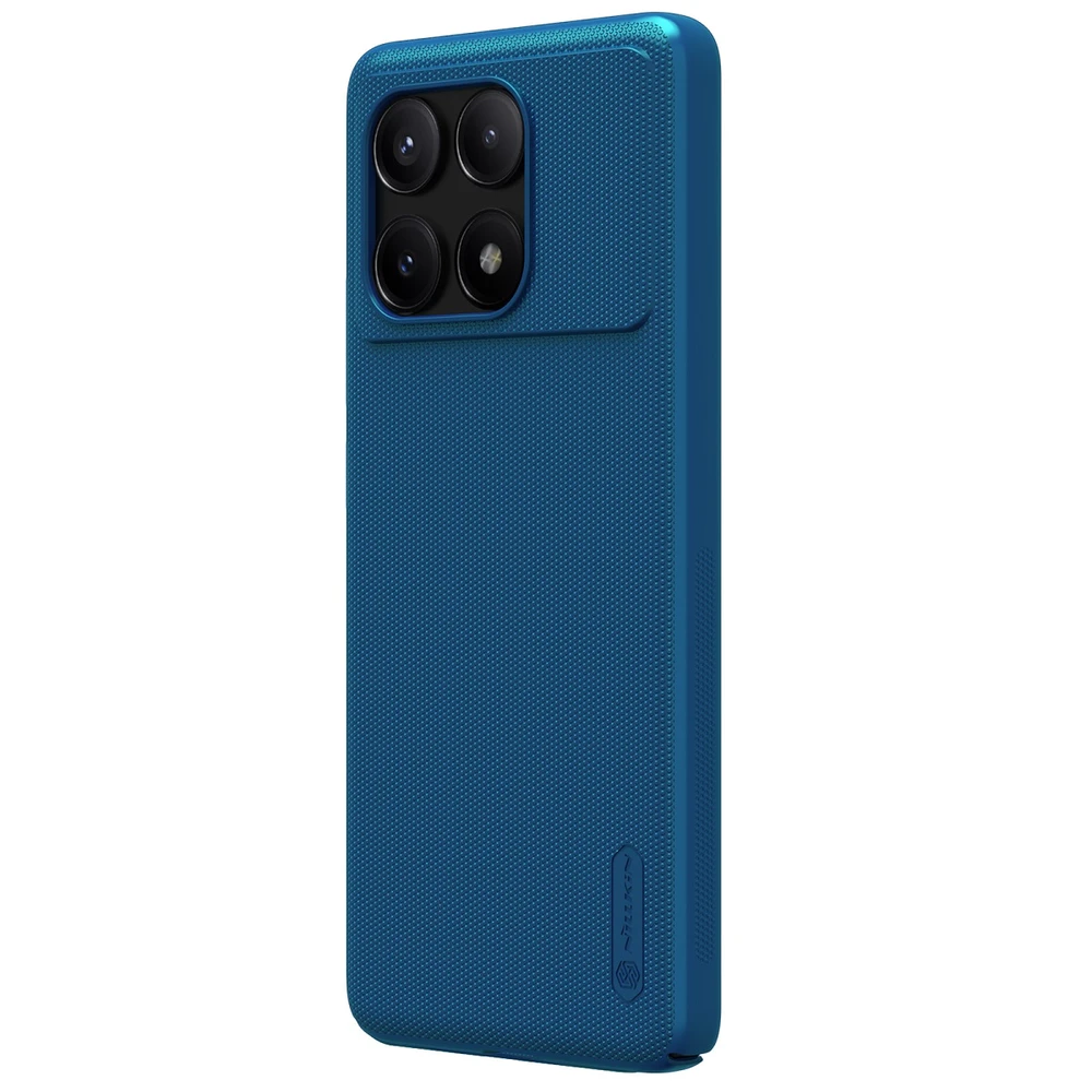 Dėklas Nillkin Super Frosted galinis dangtelis, skirtas Poco X6 Pro 5G Peacock Mėlyna