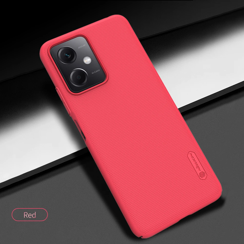Dėklas Nillkin Super Frosted Shield Xiaomi Redmi Note 12 5G/Poco X5 5G raudonas