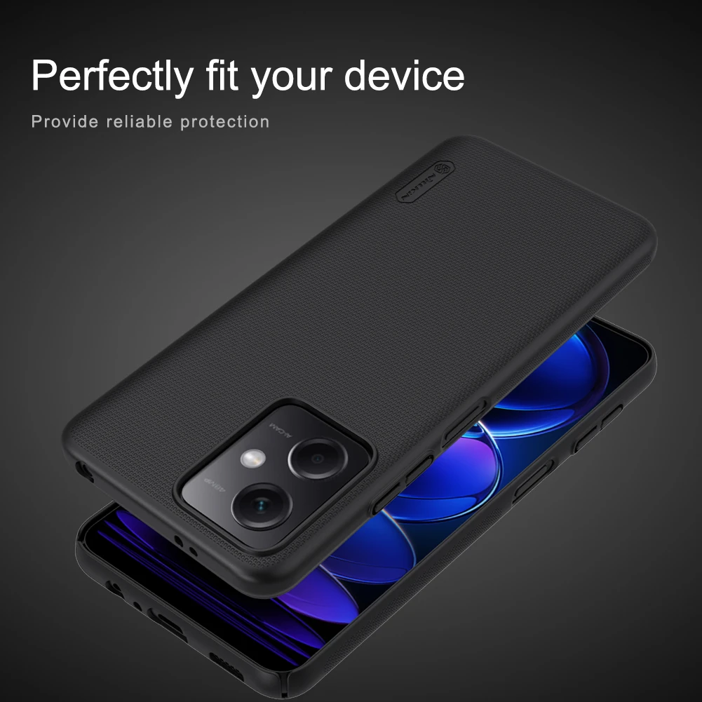 Dėklas Nillkin Super Frosted Shield Xiaomi Redmi Note 12 5G/Poco X5 5G juodas