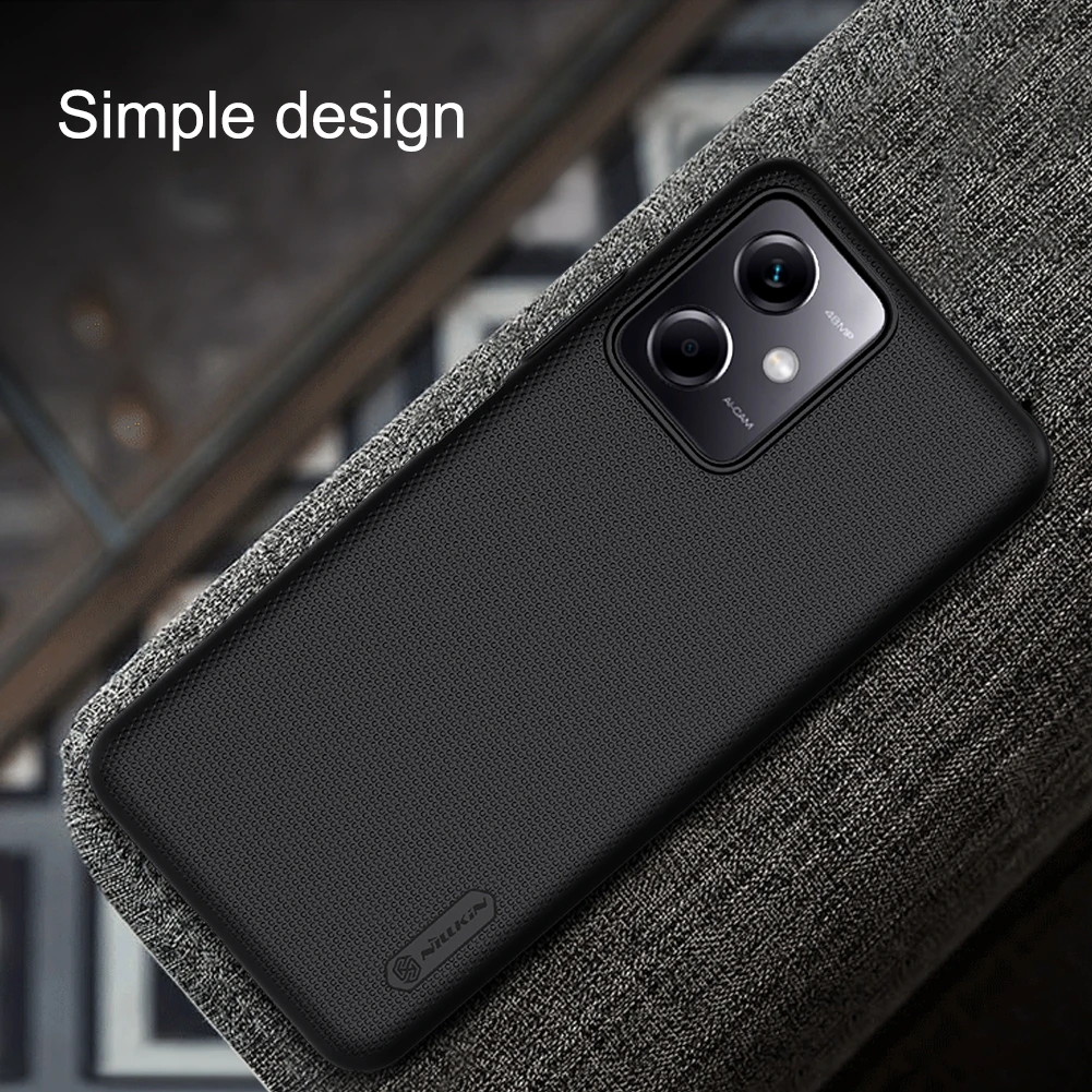 Dėklas Nillkin Super Frosted Shield Xiaomi Redmi Note 12 5G/Poco X5 5G juodas