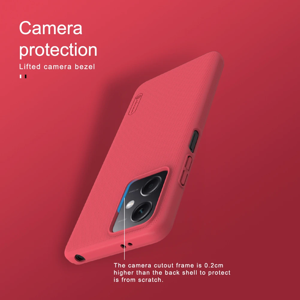 Dėklas Nillkin Super Frosted Shield Xiaomi Redmi Note 12 5G/Poco X5 5G juodas
