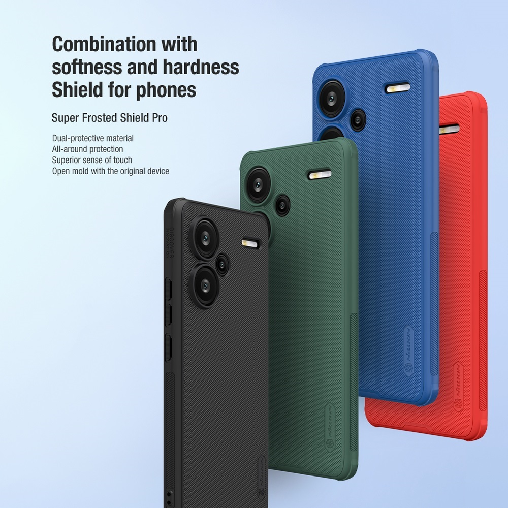 Xiaomi Redmi Note 13 Pro+ 5G Nillkin Super Shield Pro telefono dėklas juodos spalvos