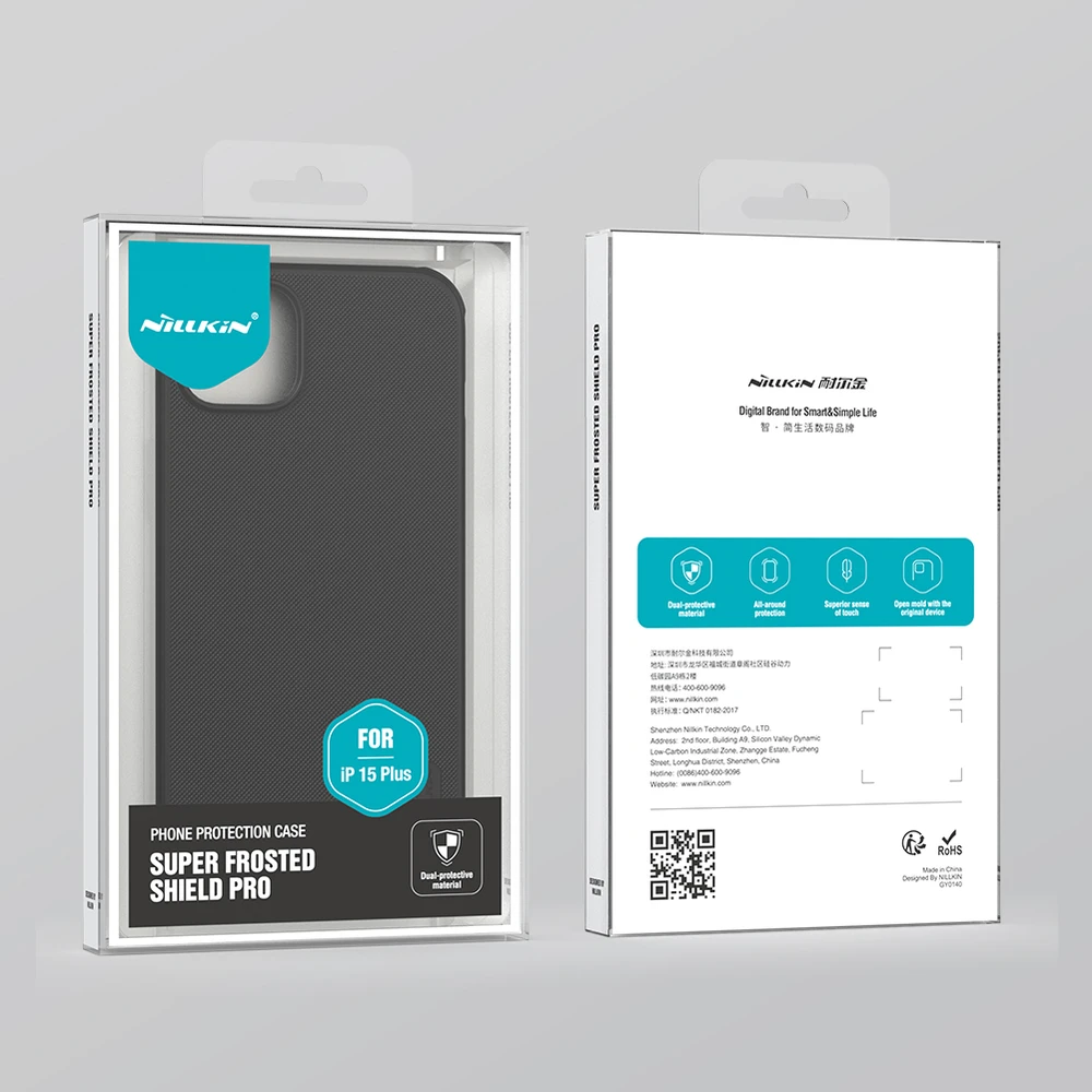 Dėklas Nillkin Super Frosted Shield Pro Apple iPhone 15 Plus žalias