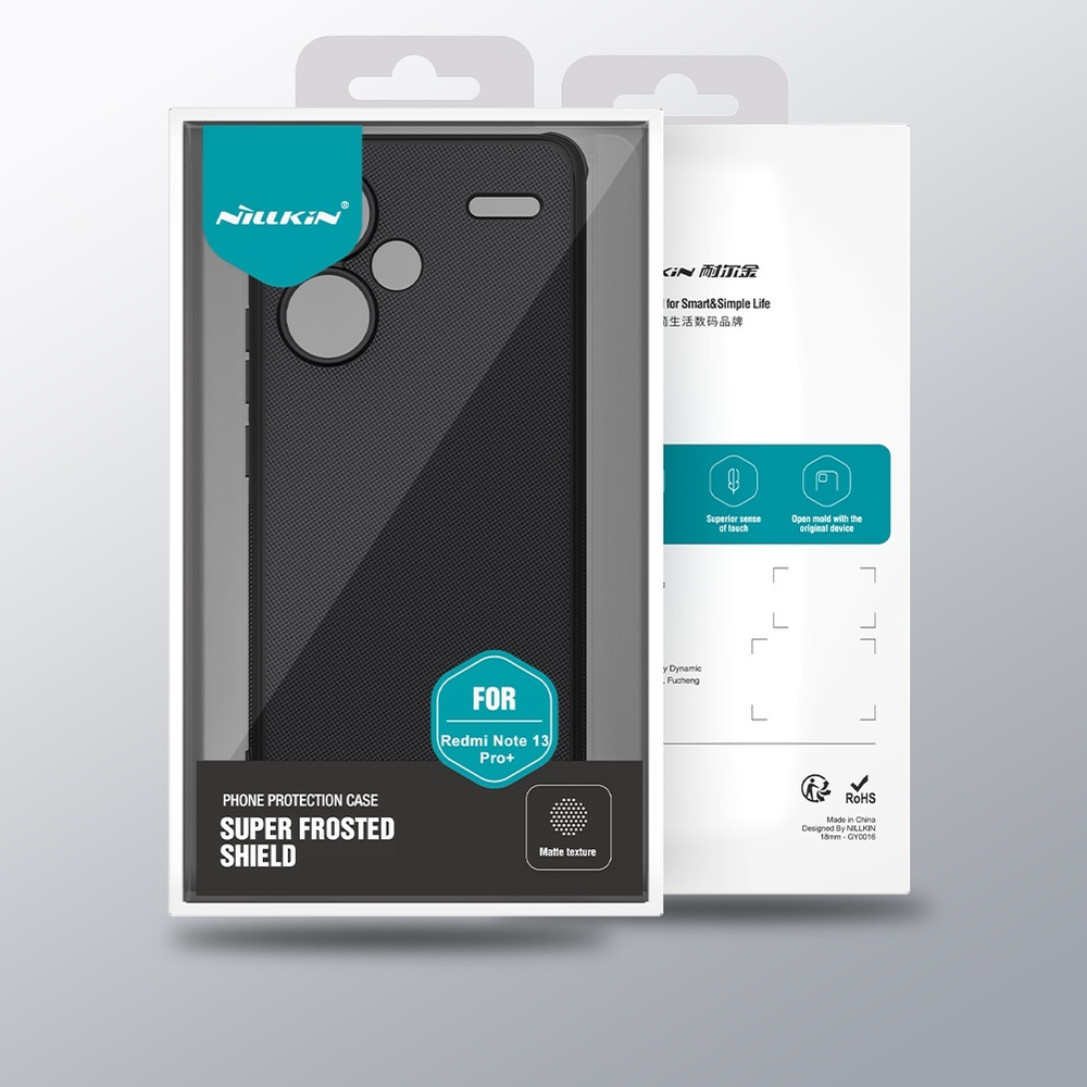 Xiaomi Redmi Note 13 Pro+ 5G Nillkin Super Shield Pro telefono dėklas juodos spalvos