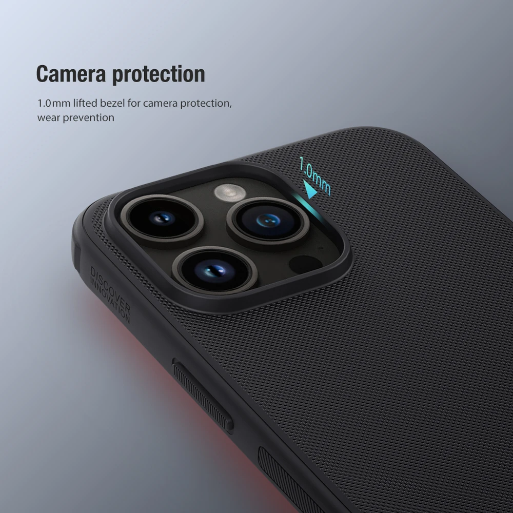 Dėklas Nillkin Super Frosted Shield Pro Apple iPhone 15 Pro Max raudonas
