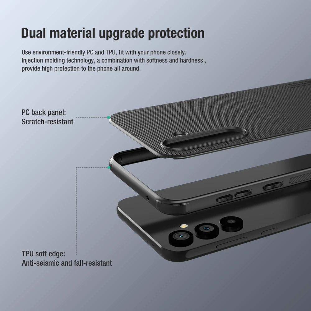 Dėklas Nillkin Super Frosted Shield Pro Samsung S711 S23 FE žalias